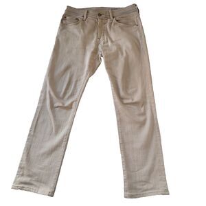 AG Adriano Goldschmied Everett Jeans 31x30 Beige Slim Straight Stretch